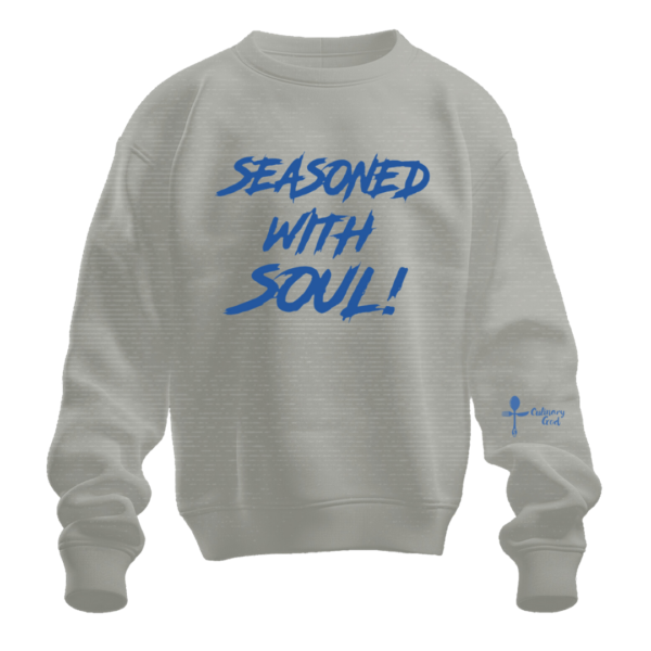 Grey and Royal Blue Crewneck